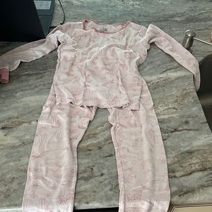 Carter's Light Pink Kids Pajama Set with Fun Patterns